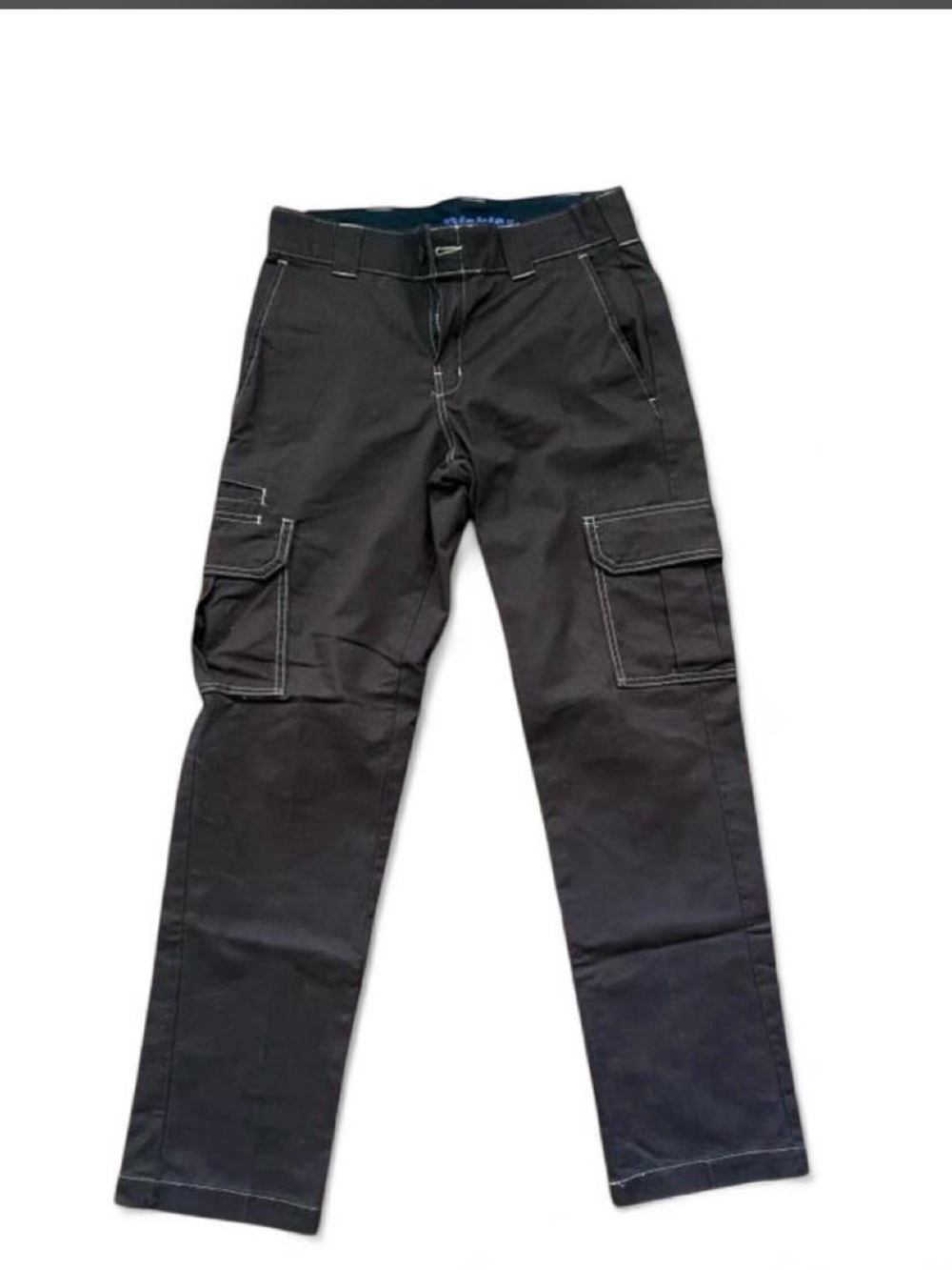 Dickies Black Cargo Pants with Multi-Pocket Utility Design